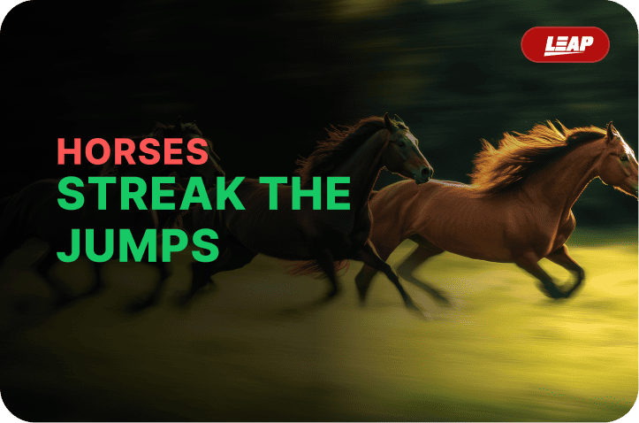 Horses Streak The Jumps casino game by Leap Virtual